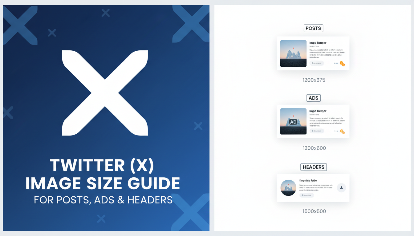 Twitter (X) Image Size Guide for Posts, Ads & Headers