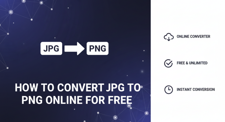 Learn how to convert JPG to PNG online for free using simple tools. No signup needed—fast conversion with high image quality.